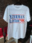 Yzerman/Lidstrom '98 Presidential Campaign Tee - Unisex, White Garage Sale