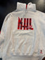 Vintage Red Wings NHL Tartan Appliqué Hoodie by Nutmeg - Read Description