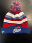 Vintage Labatt Blue Pom Beanie – Red, White & Blue Knit