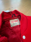 Vintage Red/White Varsity Jacket - Small