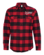 Mens Embroidered LGRW Long Sleeve Flannel - Red & Black